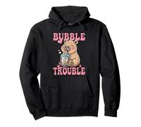 Capybara Thé au Lait Bubble Trouble Kawaii Japanese Boba Tea Sweat à Capuche