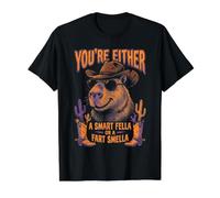 Capybara, tu ES Soit Un Gars Intelligent, Soit tu as Une Odeur de Pet T-Shirt Graphique avec Valeur, Homme, Noir, M