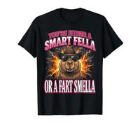 Capybara, tu ES Soit Un Gars Intelligent, Soit tu as Une Odeur de Pet T-Shirt Graphique avec Valeur, Homme, Noir, M