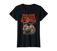 Capybara, tu ES Soit Un Gars Intelligent, Soit Un Pet, Une Odeur drôle T-Shirt Graphique avec Valeur, Femme, Noir, XL