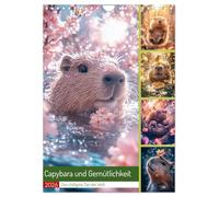 Capybara und Gemütlichkeit (Wandkalender 2026 DIN A4 hoch), CALVENDO Monatskalender: Capybara-Zeit ist der Zustand ultimativer Entschleunigung. Die ... haben die die Gemütlichkeit gepachtet.