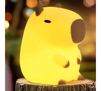 Capybara Veilleuse Enfant,Veilleuse Bébé Led Mignonne Et Nouveauté Animal,Veilleuse Rechargeable En Silicone Pour Chambre D'enfant,À Intensité Variablecadeaux Bébé Garçons Filles