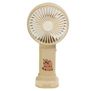 Capybara Ventilateur USB avec batterie, mini appareil de refroidissement, personnel portable, ventilateur de bureau rechargeable, structure ergonomique de fonctionnement silencieux