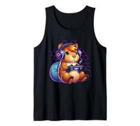 Capybara Video Games Controller Gaming Men Women Kids Funny Débardeur