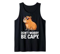 Capybara Vintage Retro Style Awesome Don't Worry, Be Capy Débardeur