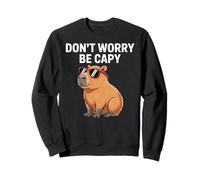 Capybara Vintage Retro Style Awesome Don't Worry, Be Capy Sweatshirt