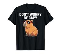 Capybara Vintage Retro Style Awesome Don't Worry, Be Capy T-Shirt