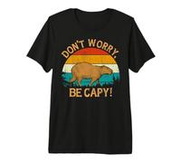 Capybara Vintage Retro Style Awesome Don't Worry, Be Capy T-Shirt Haut de Gamme