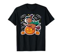 Capybara Witch Hat Halloween Candy Pumpkin T-Shirt
