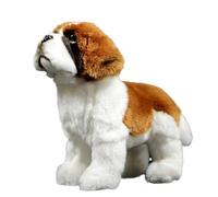 capybaraflying Adorable Peluche Saint-Bernard Imitation,26cm/10in Saint-Bernard Animal Doux et réaliste, décoration de Chambre Adorable pour Adolescents - Marron