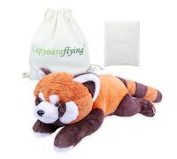 capybaraflying Jouet en Peluche Lesté Panda Rouge,21in, 4.4 LB,Jouet en Peluche Lesté Panda Rouge pour Câliner,Cadeau d'oreiller en Peluche pour Tous Les âges - Enfants, Adolescents et Adultes