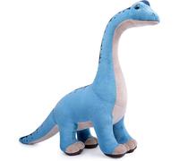 capybaraflying Peluche Brachiosaure réaliste de 35cm/14in,série Wild créative Peluche Brachiosaure, idéale pour décorer Une scène d'anniversaire,Dinosaure Jouet éducatif Amusant pour Enfants (Bleu)