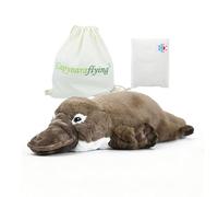 capybaraflying Peluche Platypus lestée, chauffante et rafraîchissante, avec Un Coussin intérieur Amovible sur Le Ventre, Un Objet de Collection Doux et Confortable à Garder comme Compagnon -Brun
