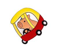 Capybaras Broche en forme d'animal Broche Capybaras Mode Revers Métal Texture Convient pour Sac à Dos Élégant Épinglette Capybara, taille unique, Comme décrit