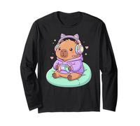 Capybaras Rodents Gaming Can't Hear You I'm Gaming Capybara Manche Longue