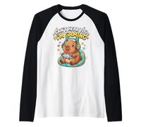 Capybaras Rodents Gaming Can't Hear You I'm Gaming Capybara Manche Raglan