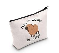 Capybaras - Trousse de Maquillage sur Le thème des Animaux Don't Worry Be Capy Parodie animalière pour Les Amoureux des Animaux, U.be Capy