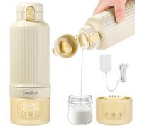 CapyBud Chauffe-biberon portable pour voyage, chauffe-lait amovible de 500 ml - Chauffage rapide, stérilisateur intégré, maintien au chaud 48 h, contrôle précis de la température, chauffe-biberon