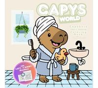Capys World: Capybara coloring book for adults, teens and kids - 50 stress-relief pages with simple lines and charming designs, for left- and right-handers