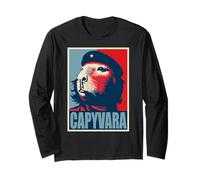 Capyvara - Revolution Capybara Poster Art Che Guevara Manche Longue