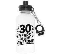 Capzy 30 Years Of Being Awesome Blanc Bouteille D'eau Aluminium Pour L'extérieur Pollutant Free White Watter Bottle For Outdoors