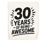 Capzy 30 Years Of Being Awesome Sac à Provisions Réutilisable Shopping Bag Beige