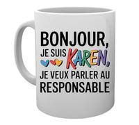 Capzy Bonjour Je Suis Karen Je Veux Parler Au Responsable Un Verre Bière Agresser Tasse Tasse Mug Cup