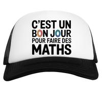 Capzy C’est Un Bon Jour pour Faire des Maths Un Verre Bière Agresser Tasse Casquette De Baseball Unisexe Blanche Et Noire Baseball Cap Unisex Black White