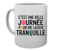 Capzy C’est Une Belle Journée Pour Me Laisser Tranquille Un Verre Bière Agresser Tasse Tasse Mug Cup