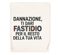 Capzy Dannazione Ti Darò Fastidio Per Il Resto Bicchiere Birra Tazza Sac à Provisions Réutilisable Shopping Bag Beige