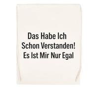 Capzy Das Habe Ich Schon Verstanden Es Ist Mir Nur Egal Glas Bier Becher Tasse Sac à Provisions Réutilisable Shopping Bag Beige