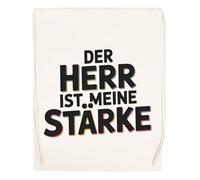 Capzy Der Herr Ist Meine Stärke Glas Bier Becher Tasse Sac à Provisions Réutilisable Shopping Bag Beige