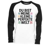 Capzy du Bist Meine Kleine Perfekte Welt Blanc Unisex Baseball T-Shirt Mens Womens Baseball