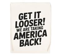 Capzy Get It Looser We Are Taking America Back Sac à Provisions Réutilisable Shopping Bag Beige