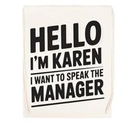 Capzy Hello Im Karen I Want To Speak Sac à Provisions Réutilisable Shopping Bag Beige