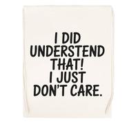 Capzy I Did Understand That I Just Don’t Care Sac à Provisions Réutilisable Shopping Bag Beige