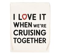 Capzy I Love It When Were Cruising Together Sac à Provisions Réutilisable Shopping Bag Beige