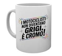 Capzy I Motociclisti Non Diventano Grigi È Cromo Bicchiere Birra Tazza Tasse Mug Cup