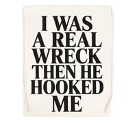 Capzy I Was A Real Wreck Then He Hooked Me Sac à Provisions Réutilisable Shopping Bag Beige