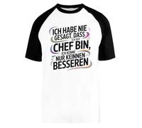 Capzy Ich Habe Nie Gesagt DASS Ich Der Chef Bin Baseball T-Shirt Unisex Men Women Short Sleeve