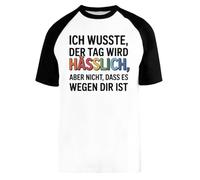 Capzy Ich Wusste Der Tag Wird Hässlich Aber Nicht Baseball T-Shirt Unisex Men Women Short Sleeve