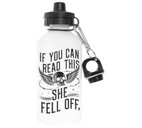 Capzy If You Can Read This She Fell Of Blanc Bouteille D'eau Aluminium Pour L'extérieur Pollutant Free White Watter Bottle For Outdoors