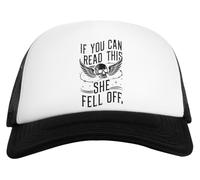 Capzy If You Can Read This She Fell of Casquette De Baseball Unisexe Blanche Et Noire Baseball Cap Unisex Black White