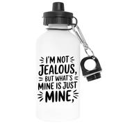 Capzy Im Not Jealous But What’s Mine Is Just Mine Blanc Bouteille D'eau Aluminium Pour L'extérieur Pollutant Free White Watter Bottle For Outdoors
