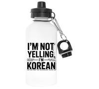 Capzy Im Not Yelling Im Korean Blanc Bouteille D'eau Aluminium Pour L'extérieur Pollutant Free White Watter Bottle For Outdoors