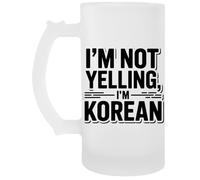Capzy Im Not Yelling Im Korean Chope À Biere Beer Mug