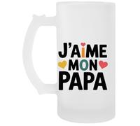 Capzy J’aime Mon Papa Un Verre Bière Agresser Tasse Chope À Biere Beer Mug
