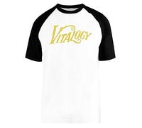 Capzy Jam Vitalogy Vintage Blanc Unisex Baseball T-Shirt Manches Courtes Mens Womens