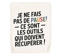 Capzy Je Ne Fais Pas De Pause - Ce Sont Les Outils Qui Un Verre Bière Agresser Tasse Sac à Provisions Réutilisable Shopping Bag Beige