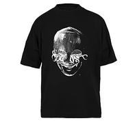 Capzy Le Poulpe Mystère Noir Unisex Ample T-Shirt Taille M Black Mens Womens Baggy Size M